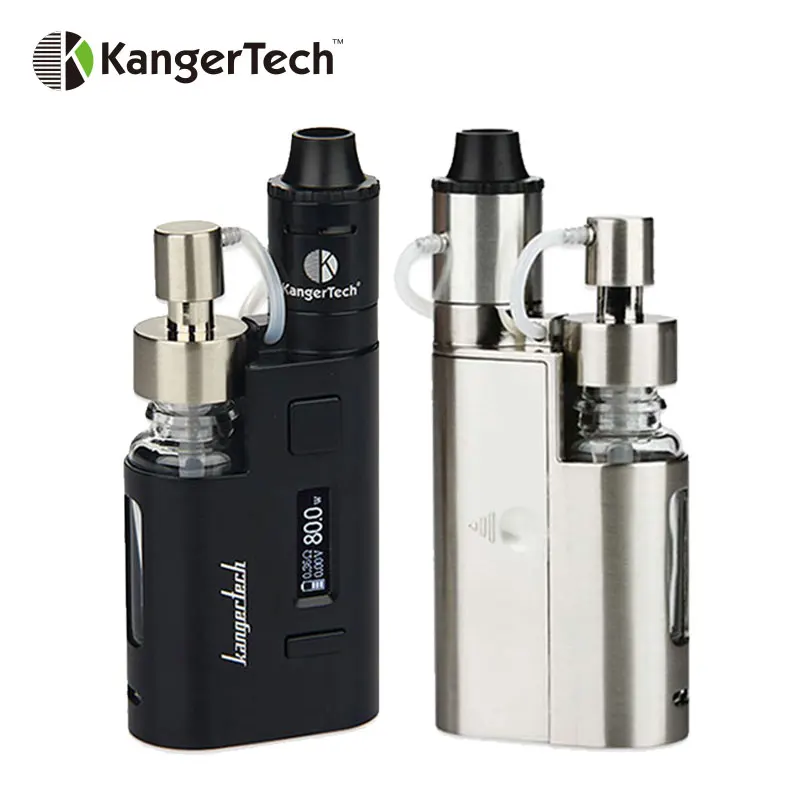 Оригинальный Kangertech DripEZ Starter Kit 80 Вт бокс мод Vape с насосом и Push RBA 0.3Ohm капельная