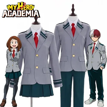 

My Hero Academia Uniforms Midoriya Izuku Todoroki Shouto Ochako Uraraka Cosplay Costume U.A. Students High School Uniform