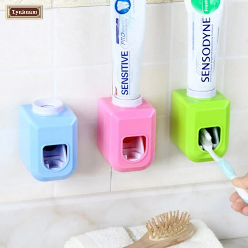 Th Wall Mount Automatic Auto Squeezer Toothpaste Dispenser Hands Free