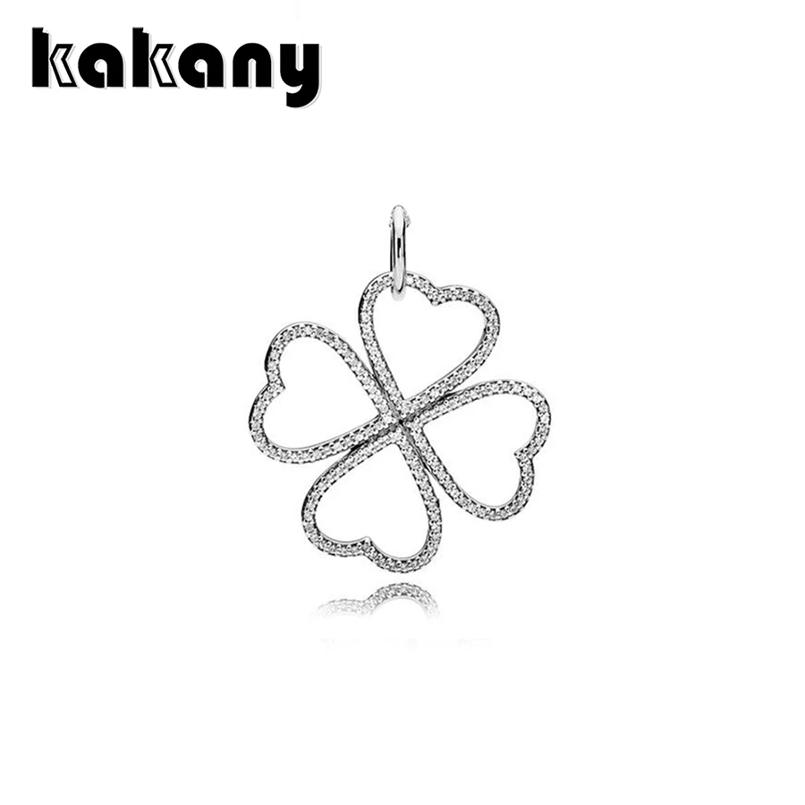 

2019 High Quality 1:1 Original 925 Sterling Silver Petals Of Love Necklace Pendant Anniversary Gift Female Diy Jewelry