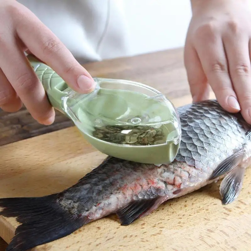 Пластиковый нож для удаления рыбьей чешуи, скребок для рыбьей кожи, чистящая щетка, инструменты для морепродуктов, кухонные гаджеты