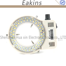 Регулируемый 56 светодиодный светильник SMD кольцевой светильник микроскоп диммер лампа для промышленного стерео микроскопа видеокамера