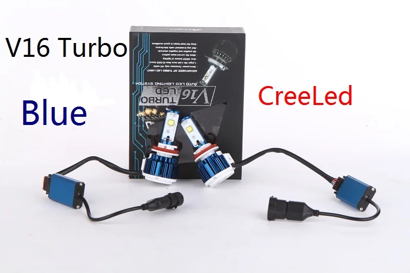 Комплект светодиодных фар V16 turbo H7 40 комплектов EMC canbus H11 H1 H3 H8 H9 H10 9005 9006 880 H4 H13 9004 9007