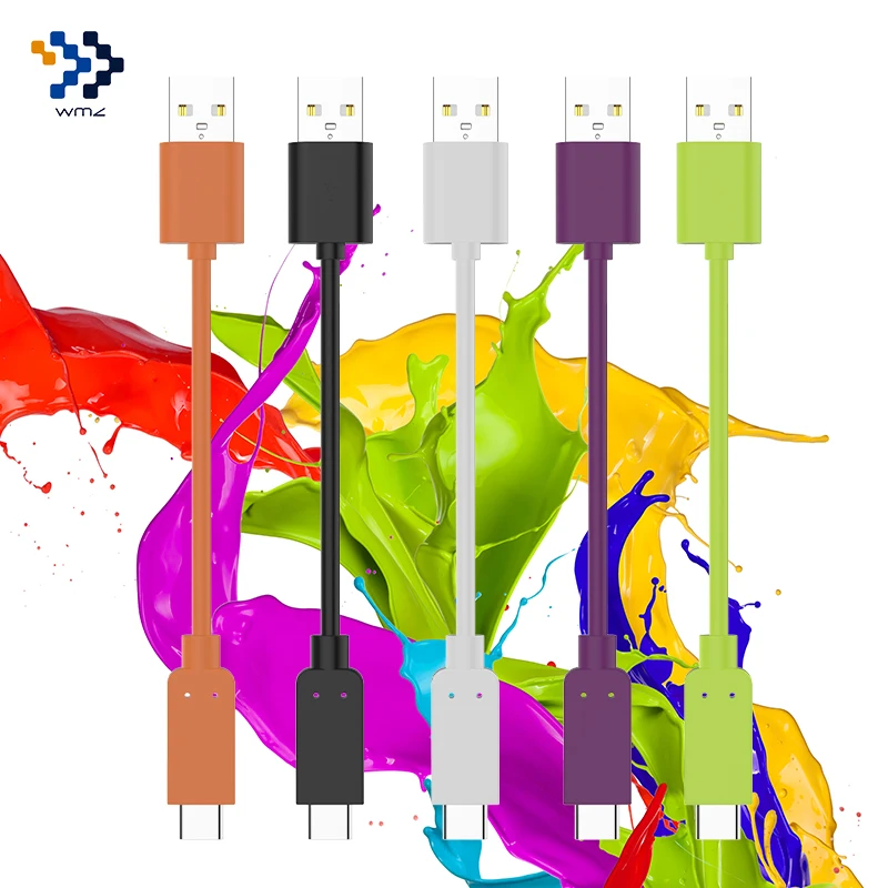 

WMZ Type-C USB 2.0 Cable 12CM Fast Charging&Data Transmission Sync Reversible Type-C Cable for Xiaomi 4C 5 6 ZUK Z1 One Plus 3T