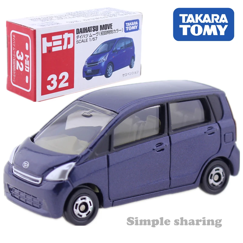 Набор литых под давлением моделей Tomica Daihatsu Move 1:57 No.32 Takara Tomy популярный