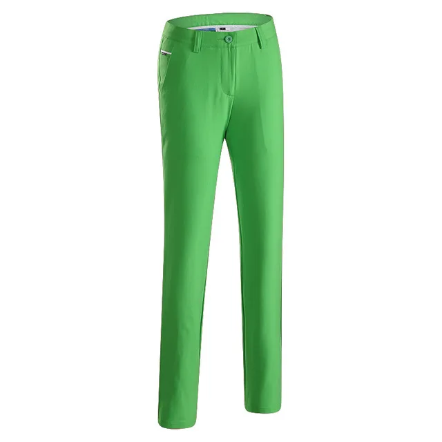 EVERIO женские брюки для гольфа спортивная ткань летние эластичные дышащие быстросохнущие тонкие брюки для гольфа Дамская одежда для гольфа Размер 26~ 31 - Цвет: Зеленый