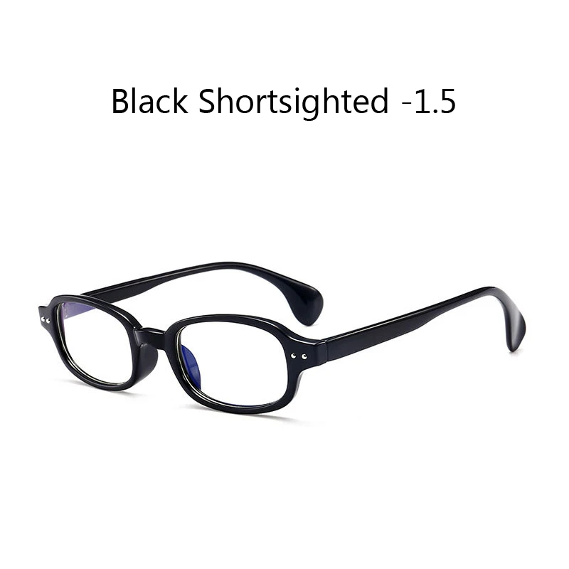 Zilead Ретро Маленькая оправа готовые очки для близорукости для мужчин и женщин близорукие очки для близоруких с Diopter-1.0to-4.0 - Цвет оправы: black myopia 1.5