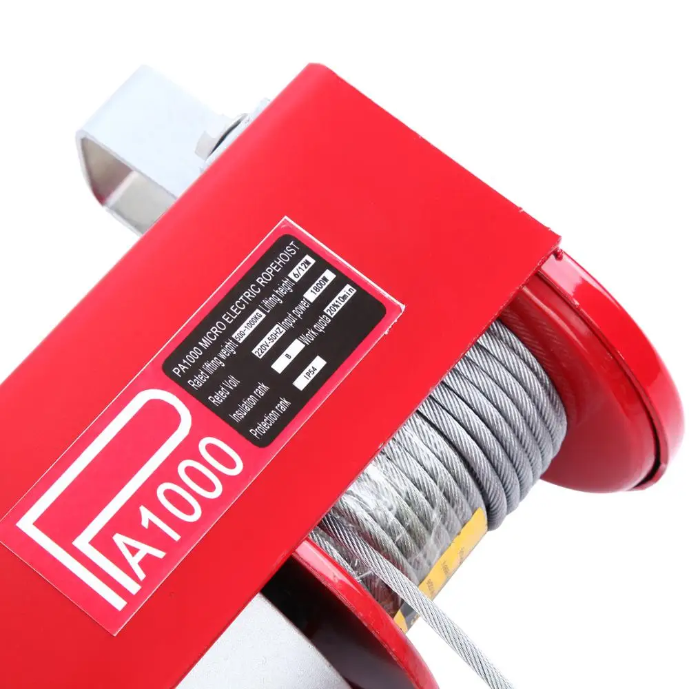  500/1000kg Electric Winch strong quality handhold portable winch Workshop Garage Gantry Hoist Lifti