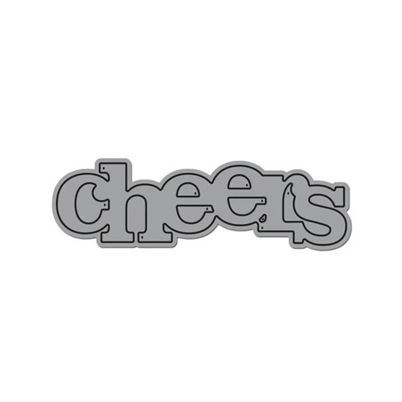 

Cheers Cutaway Dies for Scrapbooking New 2019 Craft Dies Cuts for Card Making Stitch Troqueles Stencil