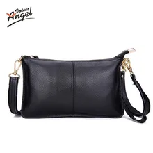 Женские клатчи из натуральной кожи, сумка-Органайзер из воловьей кожи, сумочка для вечеринок, Дамская маленькая сумка-косметичка на плечо