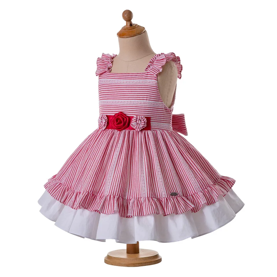 Pettigirl/Летняя одежда в красную полоску для маленьких девочек Штаны G DMCS203