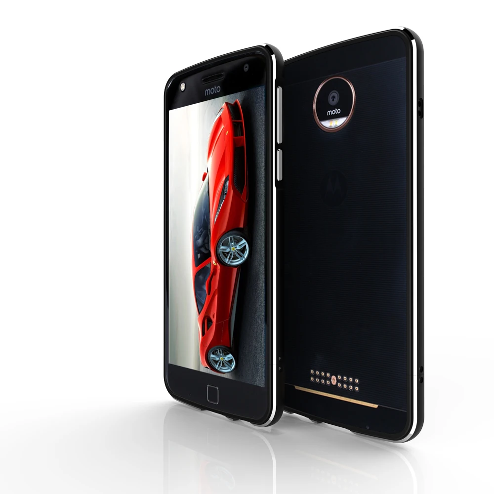 Luxury Shockproof Bumper Case for Motorola Moto Z Play XT1635 Aluminum Metal Frame For Moto Z XT1650 Phone Cases for Moto Z Play
