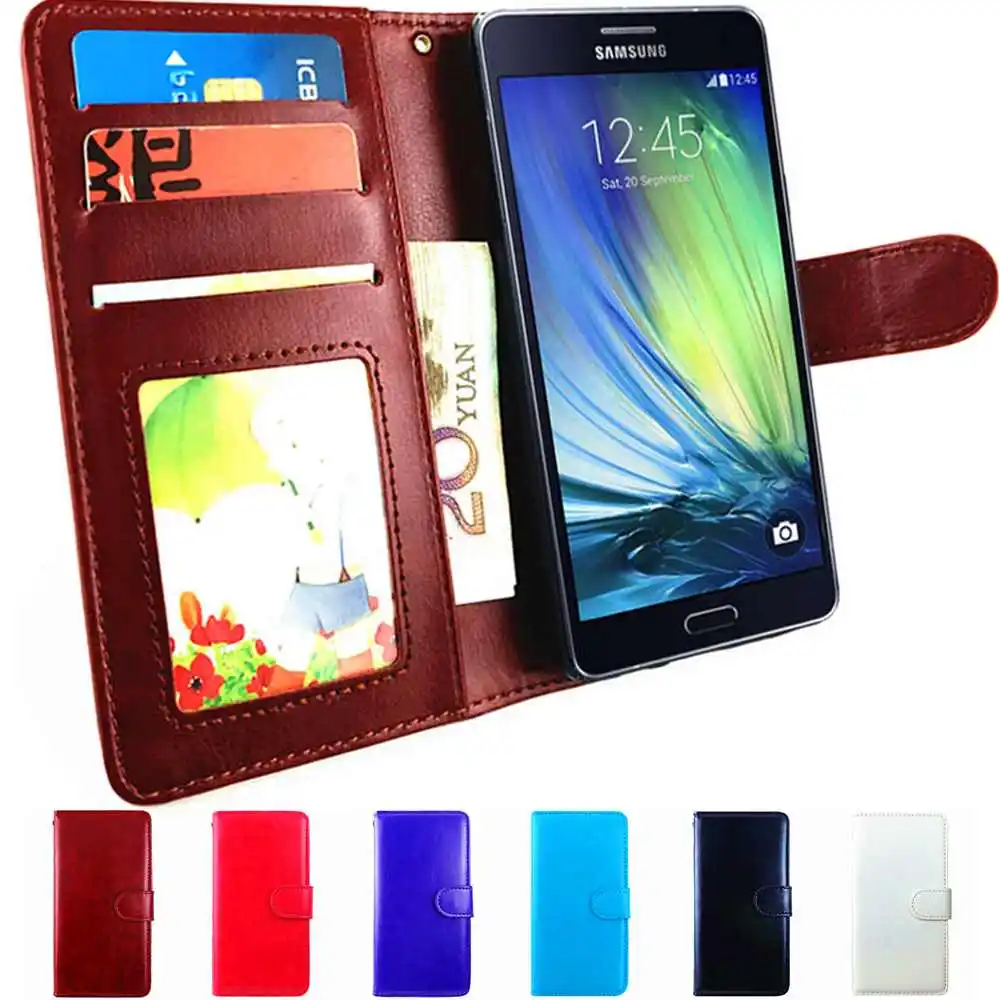 Чехол книжка A5 2015 кожаный чехол бумажник для Samsung Galaxy 2014 A 5 SM A500F A500 Duo SIM роскошный