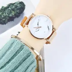 Часы в простом стиле женские модные в полоску Необычные кварцевые часы наручные часы для мужчин женщин кожаные часы подарок Relogio Feminino # D