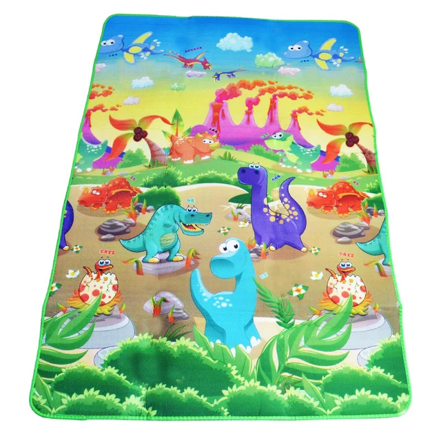 Double Sided Baby Play Mat Dinosaur Printed Toys for Children Carpet Soft Floor Kids Crawling Mat Rugs Baby Game Gym Activity 1