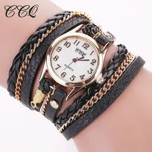CCQ Роскошные брендовые винтажные часы с кожаным браслетом, мужские женские наручные часы, женские кварцевые часы, femme, подарок, reloj mujer Q