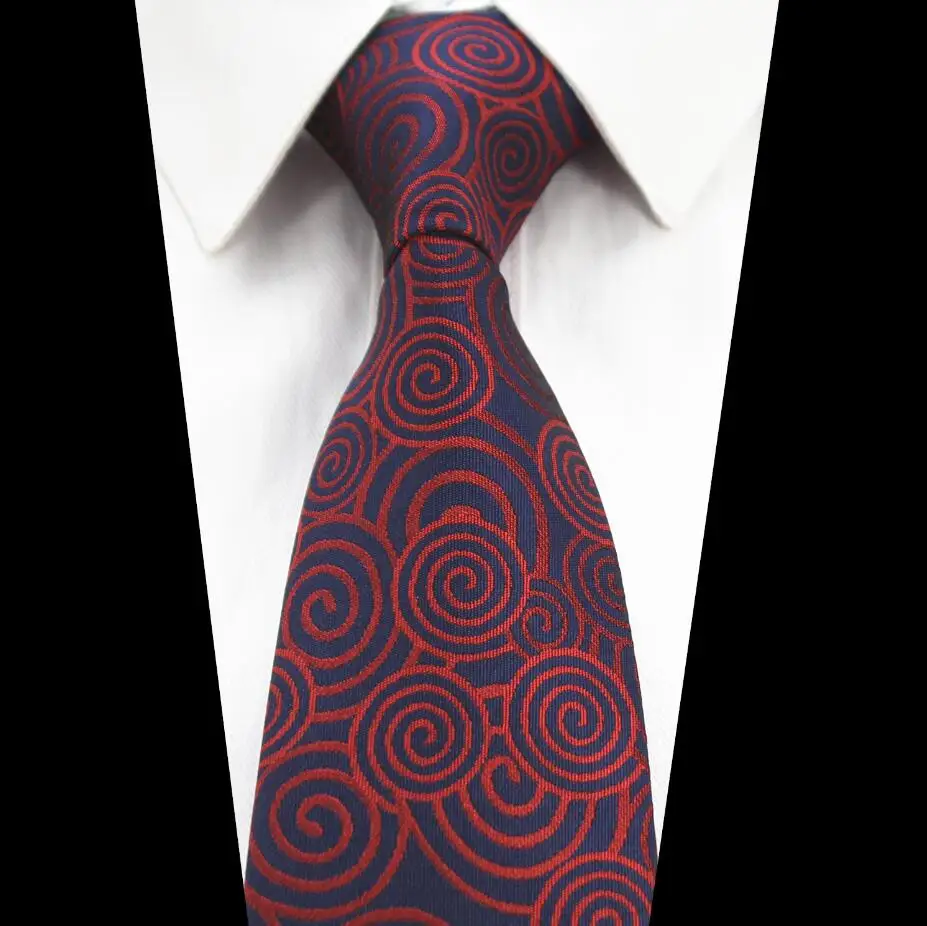 Ricnais дизайнерский синий зеленый галстук Шелковый жаккард переплетение цветок Пейсли шеи галстук для мужчин Corbatas Hombre костюм свадьба - Цвет: 08