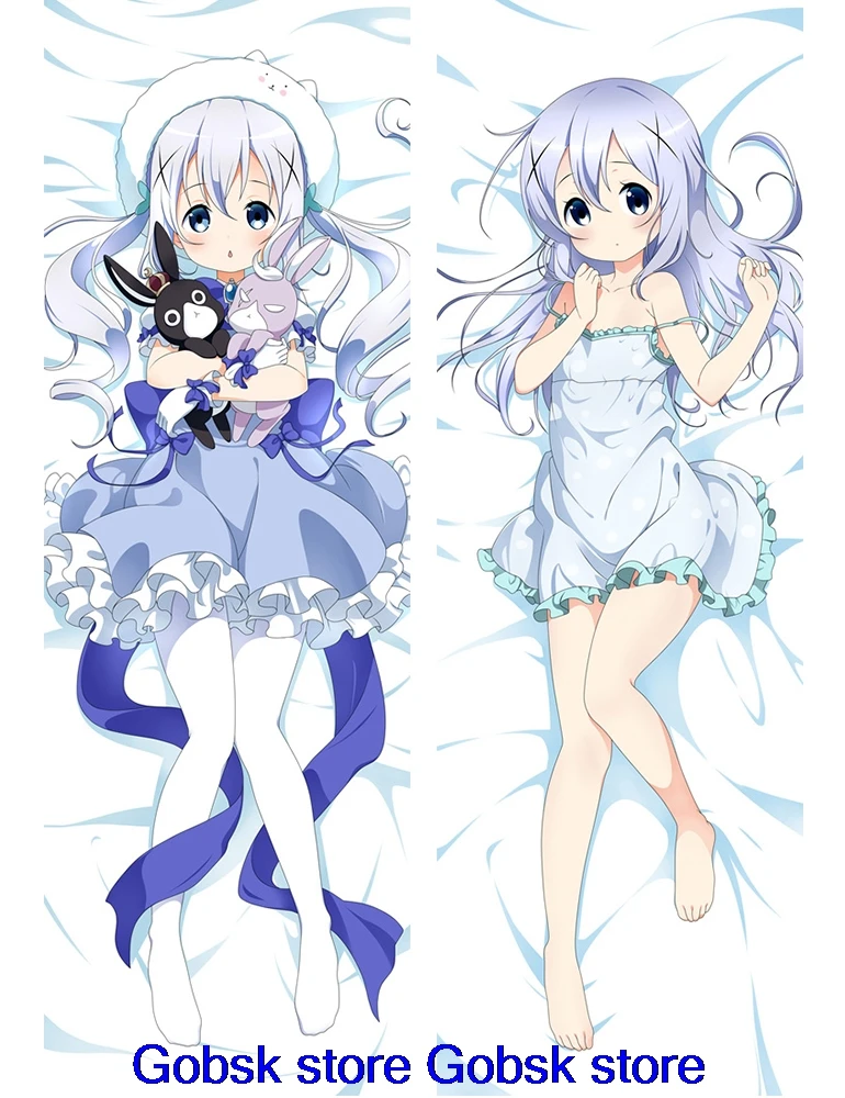 Аниме-это заказ кролика? Gochumon wa Usagi Desu ka? Hoto Kokoa Kafuu Chino Подушка «Dakimakura» обнимающая наволочка