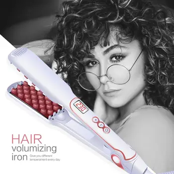 

Fasion Hair Volumizing Iron Flat Iron Hair Straightener Digital Flat Iron with LCD Display Hair Styling Tools