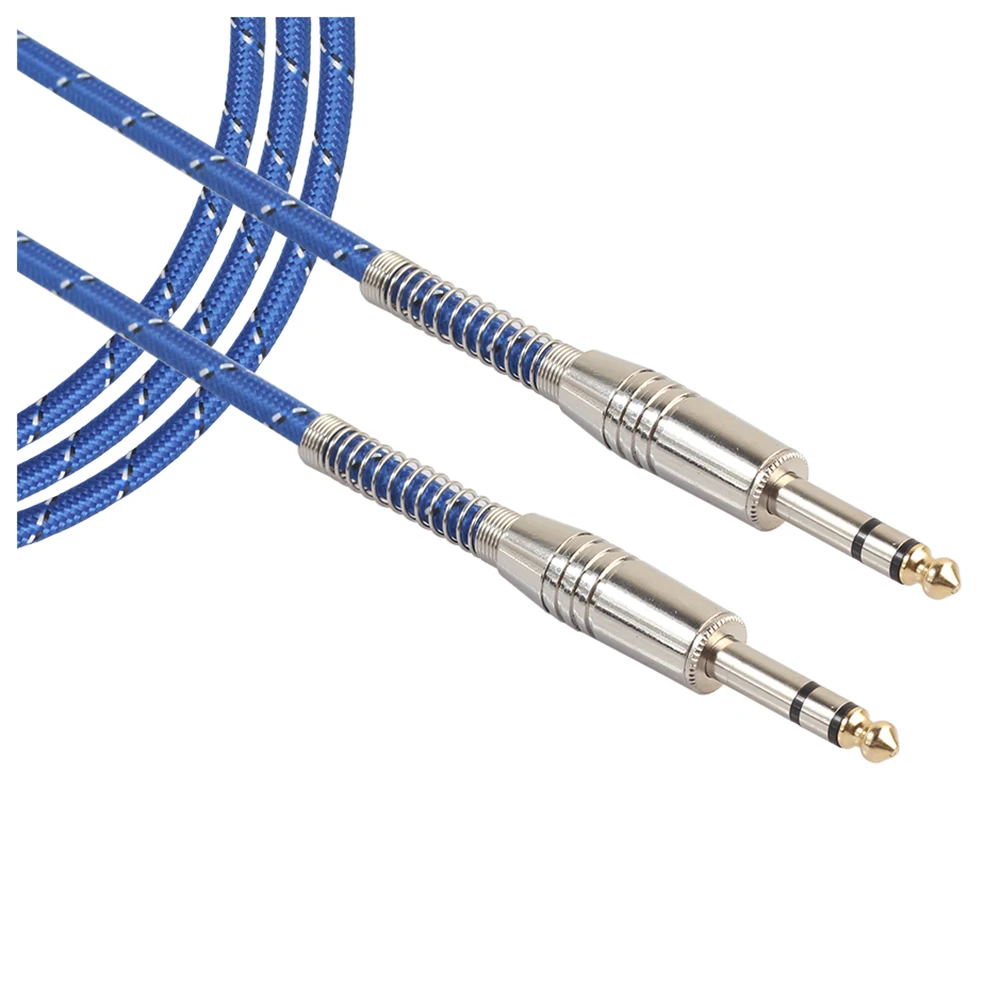 HOT 6.35mm to 6.35mm Audio Cable Male to Male For Electric Guitar Mixer