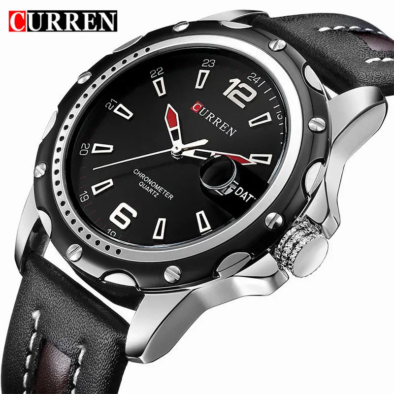 Curren Men font b Watches b font Man Clock Top Brand Luxury Busines Military font b