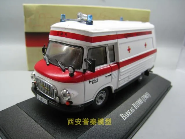 

ATLAS 1/43 Scale Barkas B1000 Ambulance Diecast Metal Car Model Toy For Collection,Gift,Kids,Decoration