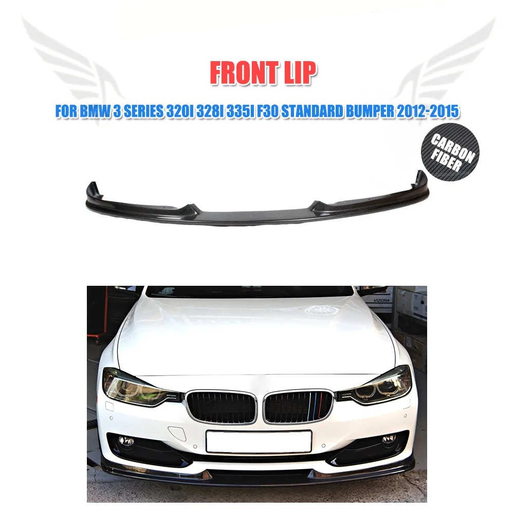 Carbon fiber front lip bumper spoiler Chin for BMW 3 Series 320i 328i