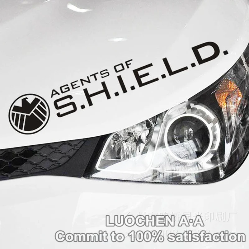 

Car Stickers Agent of SHIELD Avengers Creative Decals For Head Auto Tuning Styling Waterproof 2 PCS/Set 32*7cm D11