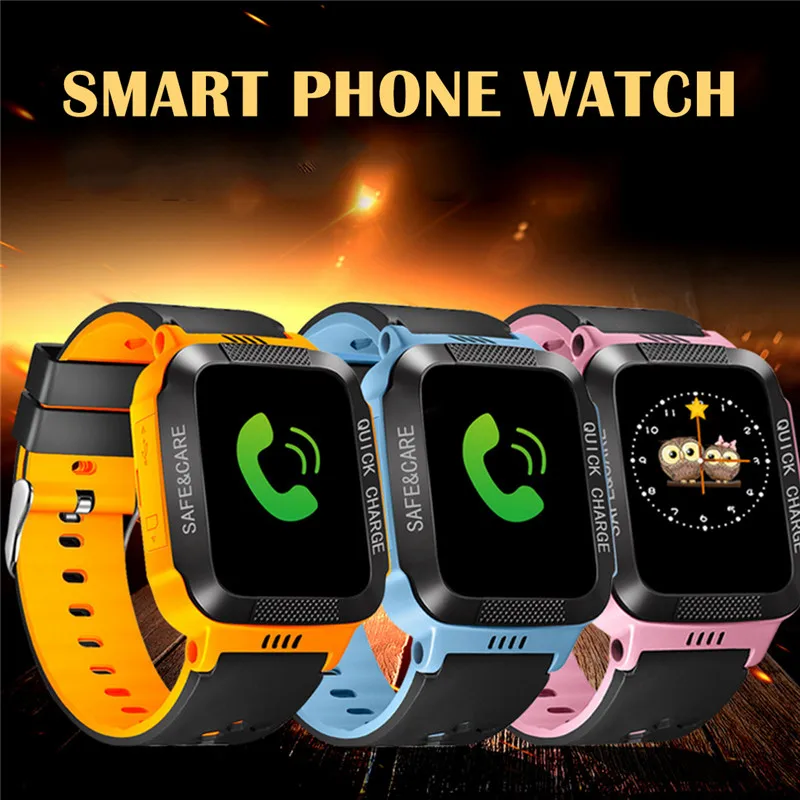 Baratos Y21S reloj inteligente para niños con cámara linterna reloj para bebés SOS llamada localización dispositivo rastreador chico seguro vs Q750 Q100 Q528 Q42