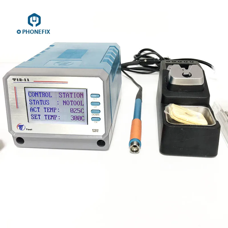 

PHONEFIX LEISTO T12-11 Lead Free Soldering Station Mobile Phone Soldering Repair Tool Motherboard Welding Link Wire Repair