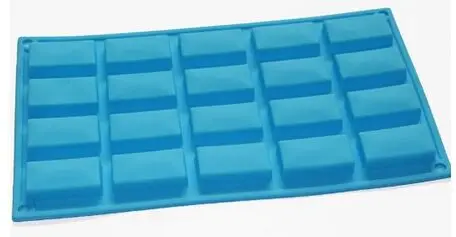 

20-cavity Rectangular Mini Guest Soap Chocolate Candy Mold Silicone Mould