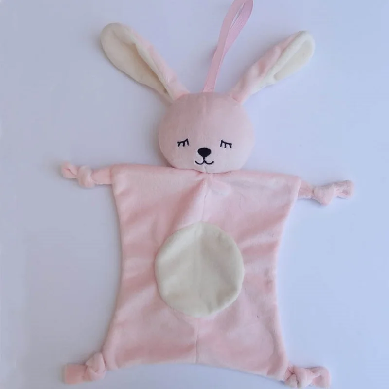 1 предмет 28*28 см с рисунком панды Кролик Слон успокаивающий Полотенца детские игрушки мягкой тканью Baby перед сном сна Одеяло игрушка