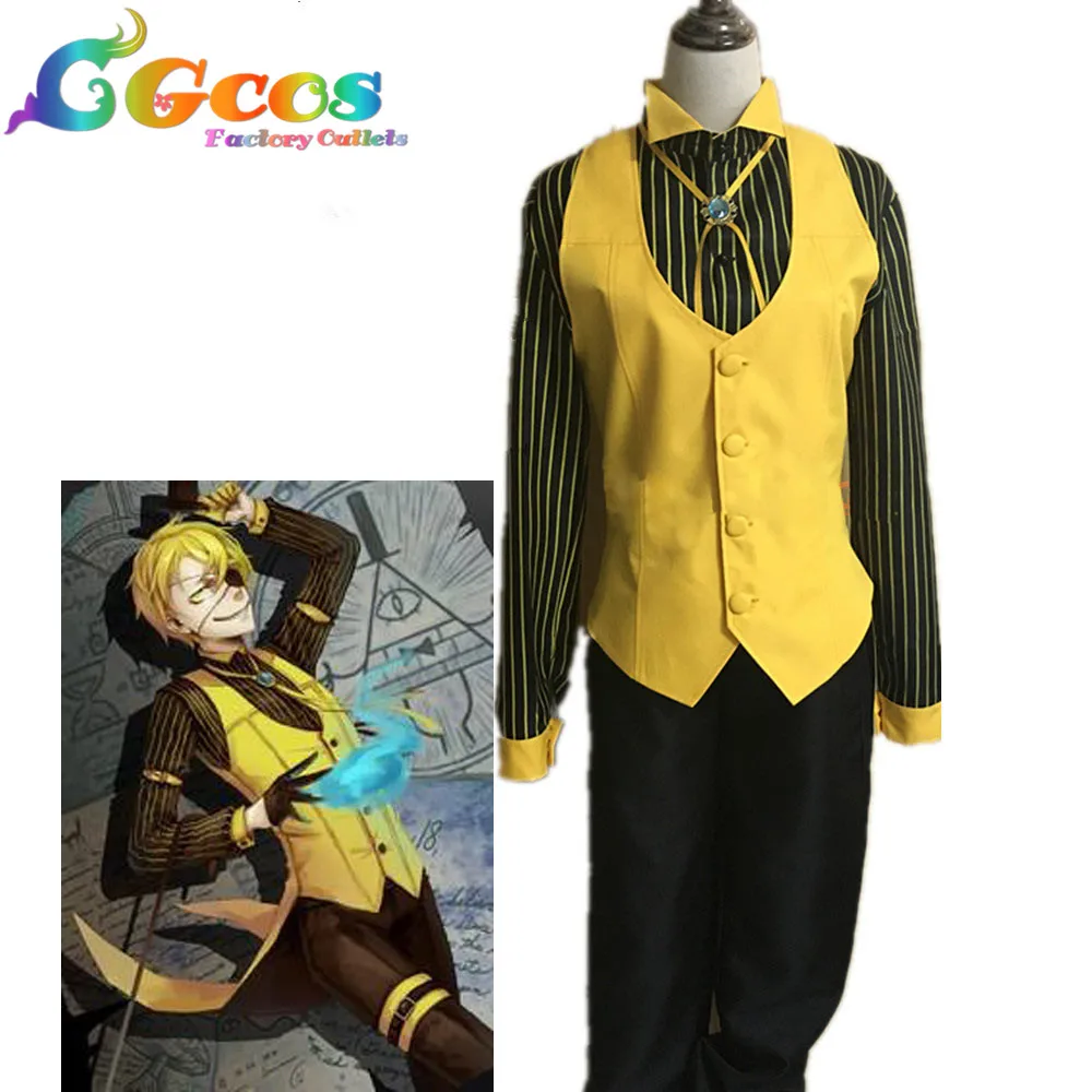 Hot! Cartoon Gravity Falls Bill Cipher Human Cosplay Costume