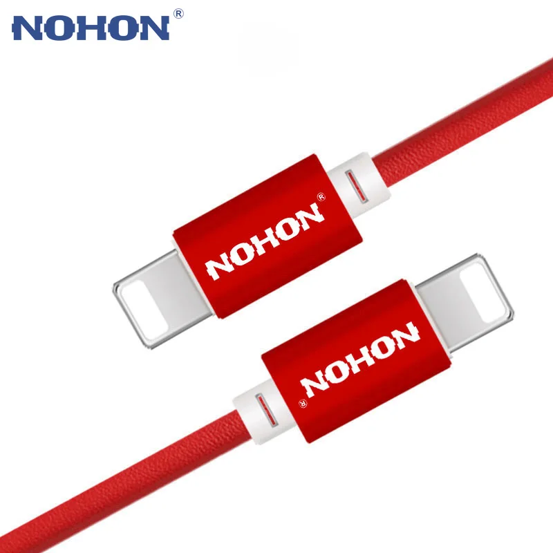 

NOHON For iPhone USB Cable 8Pin Fast Charging Cable For Apple iPhone 8 7 6 6S 5 5S iOS 10 9 Mobile Phone Charger USB Cables Wire
