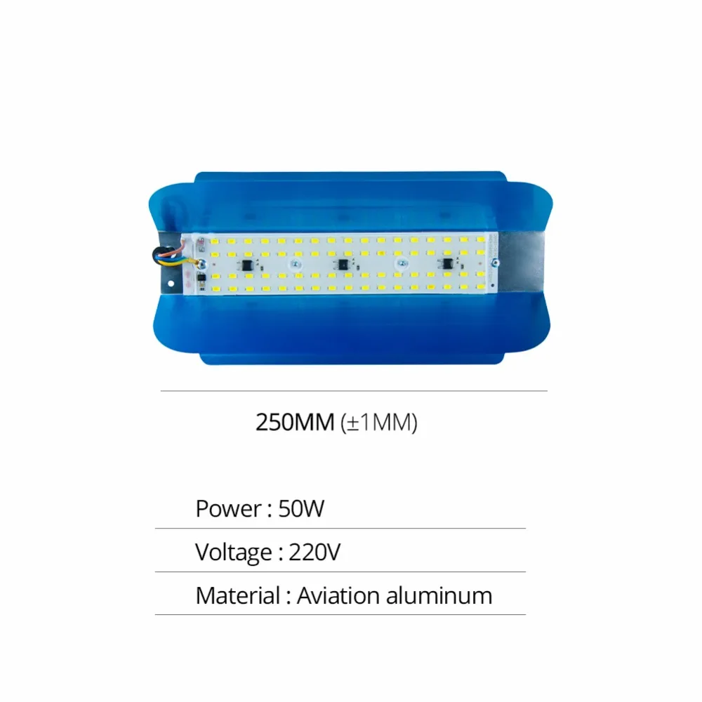 50 Вт светодиодный прожектор, высокомощный наружный Точечный светильник Refletor 220 В, светодиодный диодный светильник, уличный светильник, высокая яркость, белый цвет