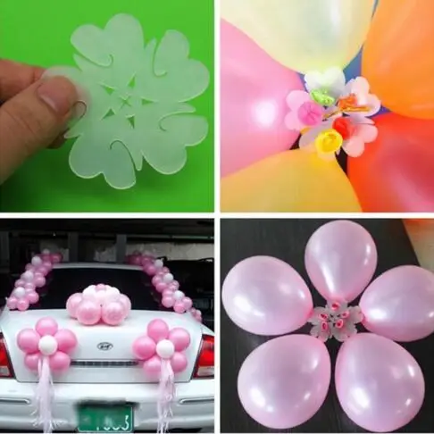 

5pcs Plum Flower Shaped Balloon Clips Party Decoration balloon Birthday Party Wedding decorated balloons