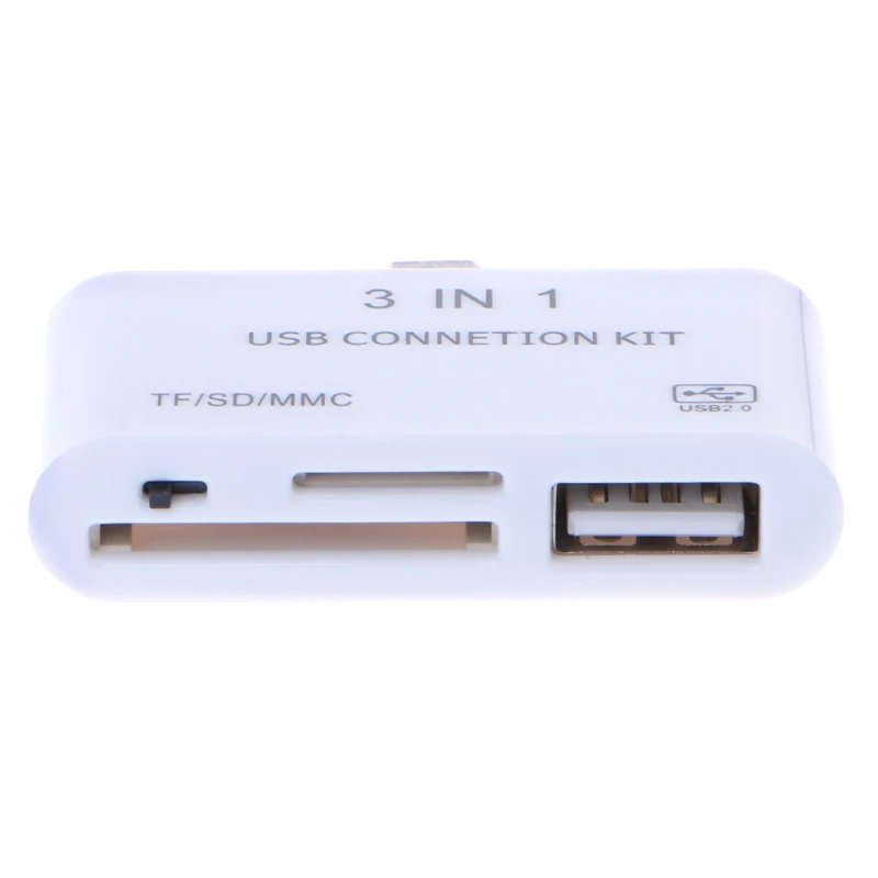 3 в 1 OTG Micro USB 2,0 SD/TF/карт-ридер usb-адаптер для зарядки samsung Sep-27A