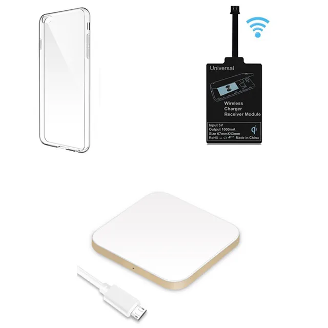 Беспроводное зарядное устройство с Qi приемником для Xiaomi mi x 3 mi x3 2 2s Max3 Max2 Max 3 2 Аксессуары для телефонов беспроводной зарядный чехол - Цвет: Белый