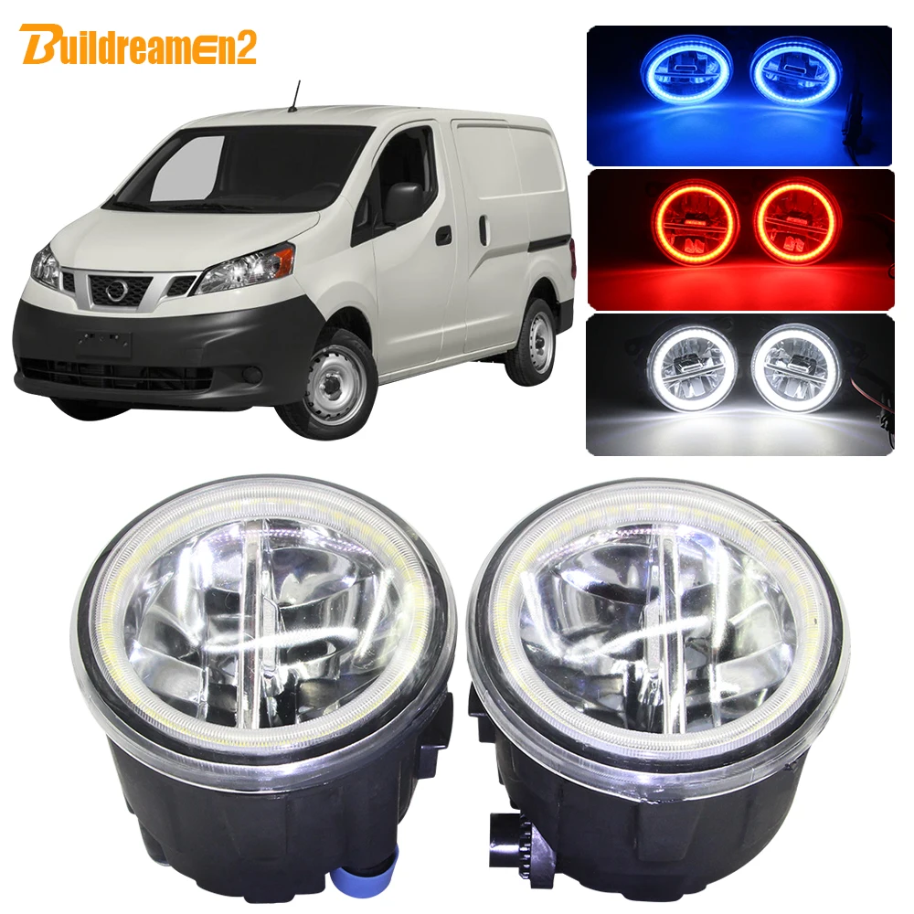 

Buildreamen2 For Nissan NV200 M20 M20M Car 4000LM LED Bulb Fog Light Angel Eye Halo Ring DRL 12V 2010 2011 2012 2013 2014 2015