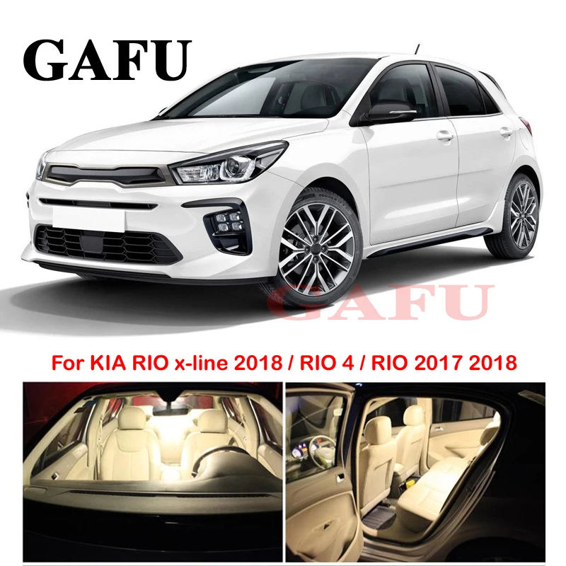 Buy For KIA RIO 2017 2018 Interior Car LED Bulbs Lamp