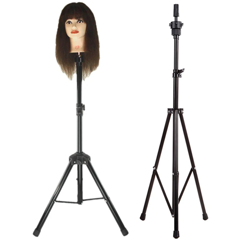 

Adjustable Hair Tripod Stand Holder Professional Portable Wig Head Stand Tripod Holder Clamp for Hairdressing Training Tool