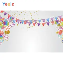 Yeele разноцветные флаги воздушный шар лента День рождения ПОРТРЕТНАЯ ФОТОГРАФИЯ фоны настенные фотофоны реквизит для фотостудии