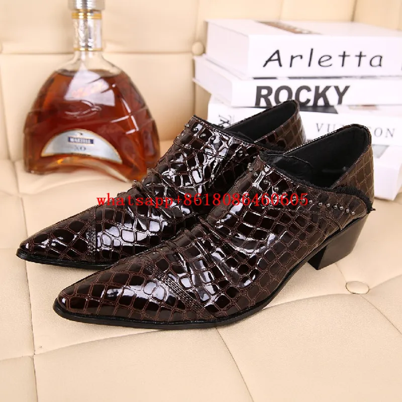 Dark brown Italian leather high heel boots Dark brown Italian leather high heel boots