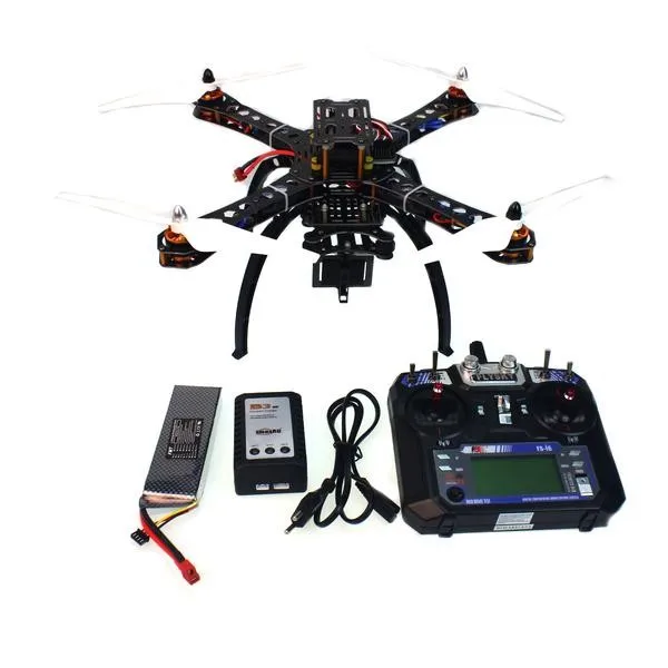 Montiert RC Hubschrauber mit APM2.8 Flight Control + FS-i6 6CH Sender + GPS Folding Antenne Montier