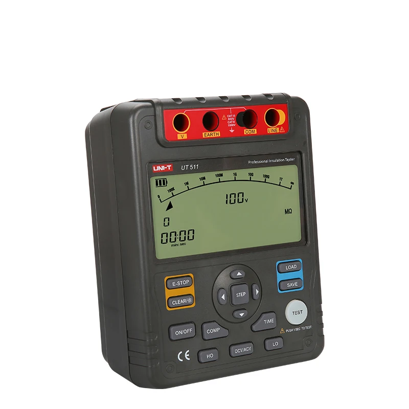  UNI-T UT511 1000V 10Gohm Digital Insulation Resistance Testers UT511 Voltmeter Auto Range Megger