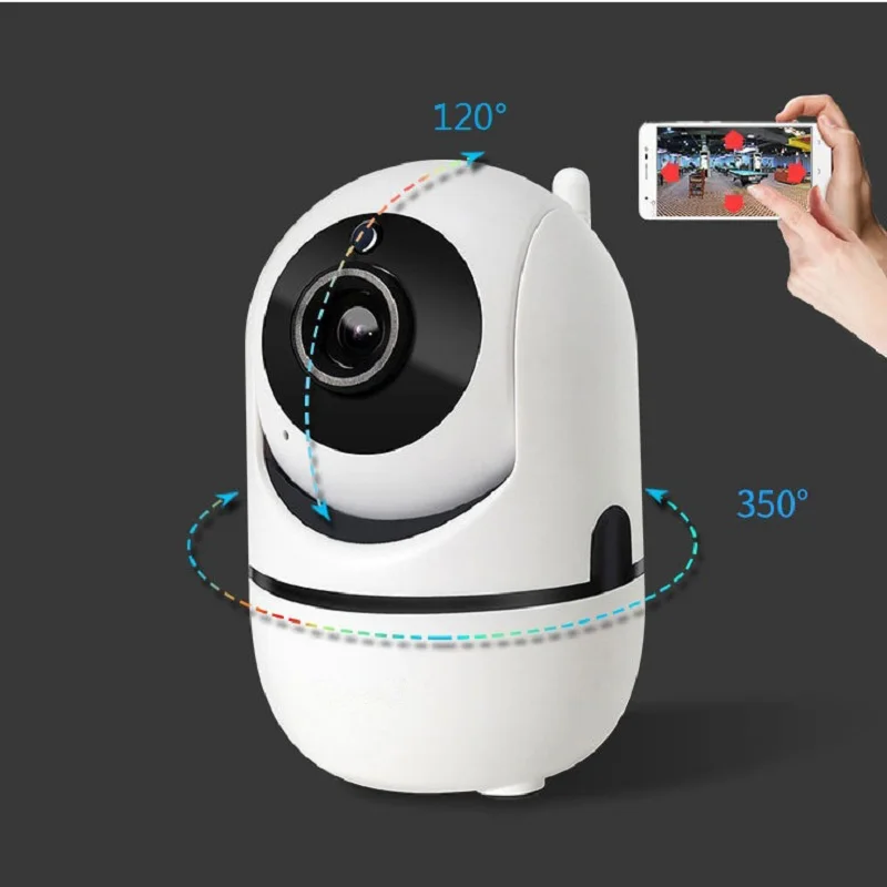 

Auto Track 1080P Small IP Camera Surveillance Security Baby Monitor WiFi Wireless Camera 720P Mini Smart Alarm CCTV Indoor Cam