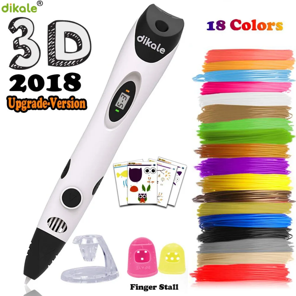 

dikale bricolage creatif lapiz 3d Printer Drawing Magic Printing Pens With 54m PLA Filament School supplies for children