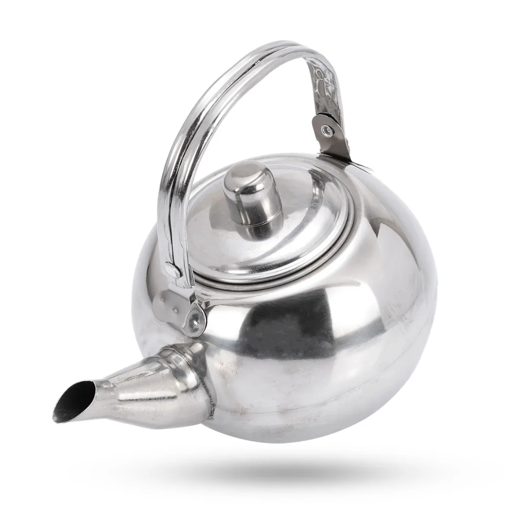

Stainless Steel Teapot Coffee Pot with Filter 14/16/18/20cm Kettle for Tea Bag Green Oolong Tea Container Mayitr