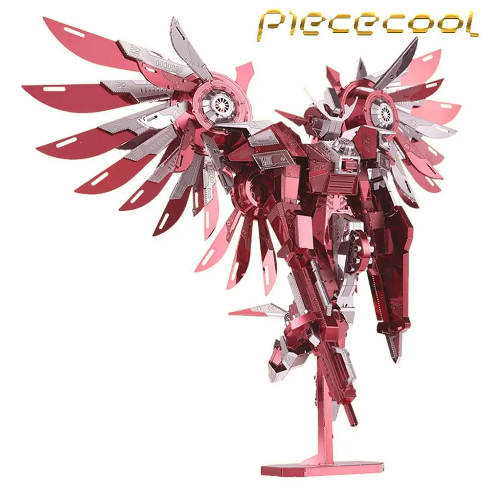 2016 Ограниченная серия Piececool 3D металлические головоломки громовые крылья Gundam P069-RS DIY 3D Металлические Головоломки наборы лазерная резка
