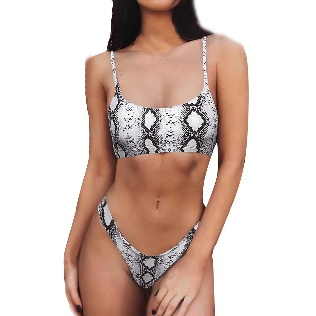 

Women's Swimming Suit Sexy Bikini Swimsuit Women Sexy Fashion Leopard Print Push-Up Padded Bra Beach Bikini Set Swimsuit